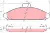 Тормозные колодки, дисковый тормоз.) TRW GDB1136 (фото 1)