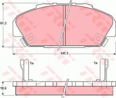 Тормозные колодки, дисковый тормоз.) TRW GDB1137