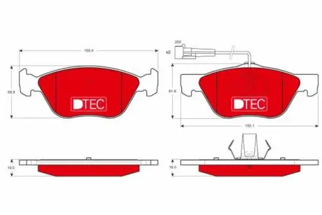 Автозапчасть TRW GDB1212DTE