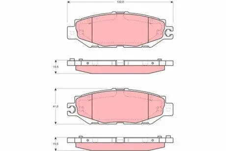 Тормозные колодки, дисковый тормоз.) TRW GDB1240
