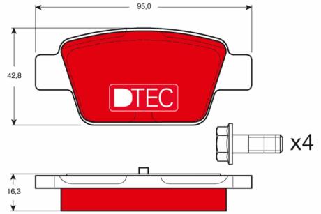 Автозапчасть TRW GDB1485DTE
