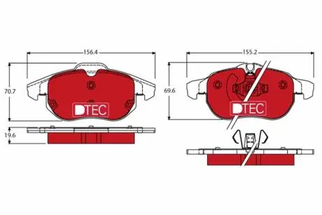 Автозапчасть TRW GDB1613DTE