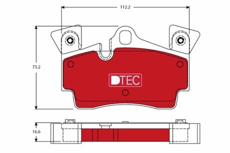 Гальмiвнi колодки дисковi Audi Q7/VW Touareg 2.5D-6.0D 02- TRW GDB1652DTE