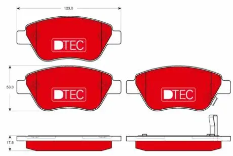 Автозапчасть TRW GDB1700DTE