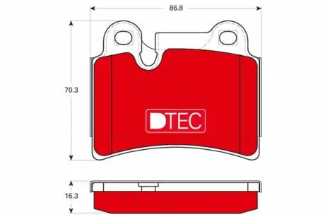 Автозапчасть TRW GDB1722DTE