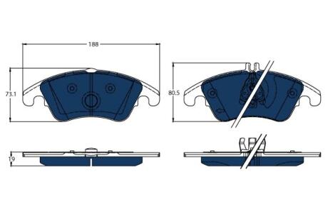 Автозапчасть TRW GDB1737BTE