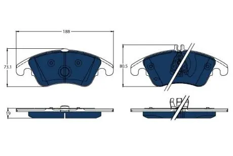 Автозапчасть TRW GDB1737BTE