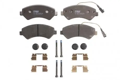 A_Гальмівні колодки дискові CITROEN/FIAT/PEUGEOT Jumper/Ducato/Boxer "F "06>> TRW GDB2072