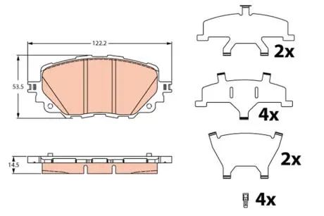 Автозапчасть TRW GDB2285