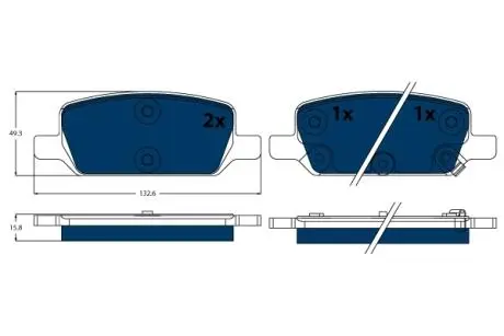 Гальмівні колодки, дискові TRW GDB2380BTE