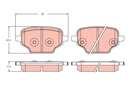 Гальмівні колодки TRW GDB2410
