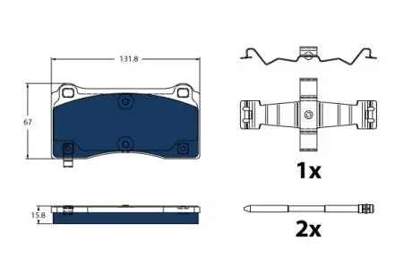 Автозапчасть TRW GDB2431BTE