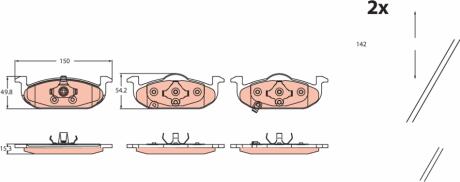 Автозапчасть TRW GDB2514