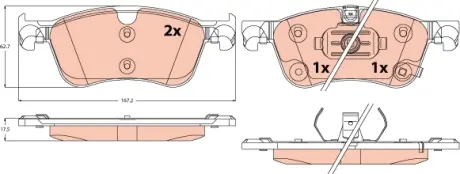 Автозапчасть TRW GDB2545