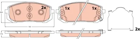 Гальмівні колодки, дискові TRW GDB2560