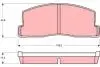 Тормозные колодки, дисковый тормоз.) TRW GDB286 (фото 1)