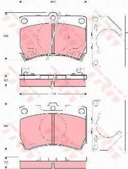 Тормозные колодки, дисковый тормоз.) TRW GDB3252