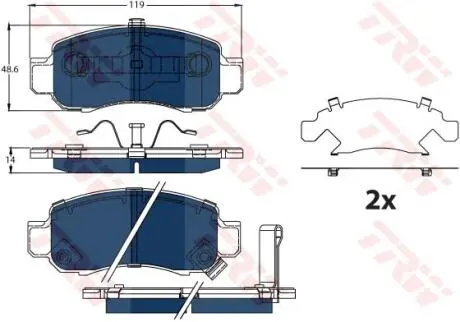 Автозапчасть TRW GDB3376BTE