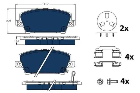 Автозапчасть TRW GDB3407BTE