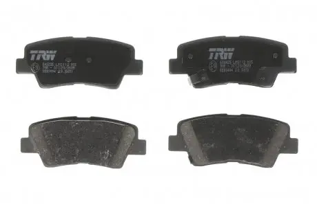 Гальмівні колодки дискові HYUNDAI/KIA I30/I40/Accent/Sonata/Tucson/Optima/Rio "R "10>> TRW GDB3494