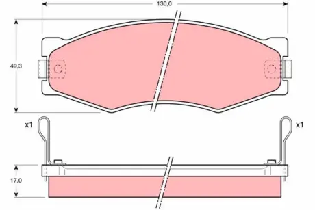 Автозапчасть TRW GDB367