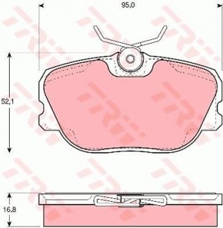 Тормозные колодки, дисковые. TRW GDB460 (фото 1)