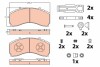 Комплект тормозных колодок, дисковый тормоз TRW GDB5111 (фото 1)