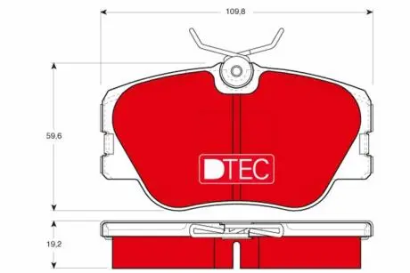 Автозапчасть TRW GDB818DTE