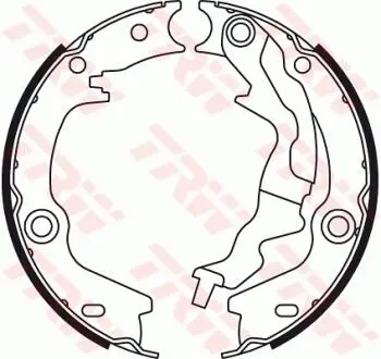 Тормозные колодки ручного тормоза TRW GS8781