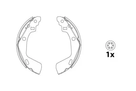 Гальмівна колодка JEEP CHEROKEE, GRAND CHEROKEE I, WRANGLER II 2.4-5.9 09.91-01.08 TRW GS8865