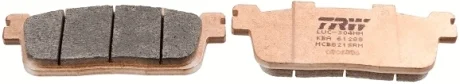 Гальмівні колодки задн/передн, призначення: скутери, матеріал: агломерат-SRM, 35,7x93,57x10,3мм KYMCO GRAND DINK, K-XCTI, PEOPLE, XCITING 125-300 2005-2019 TRW MCB821SRM