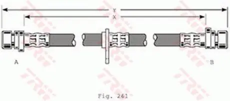 Шланг тормозной TRW PHA367