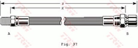 Шланг тормозной TRW PHB119