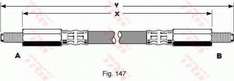 Шланг тормозной TRW PHC246