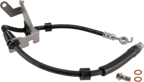 Гальмівний шланг передн Прав (довжина 653мм, M10x1) CITROEN BERLINGO, BERLINGO/MINIVAN, C4 GRAND PICASSO II, C4 PICASSO II, C4 SPACETOURER, GRAND C4 SPACETOURER 1.2-Electric 02.13- TRW PHD2148