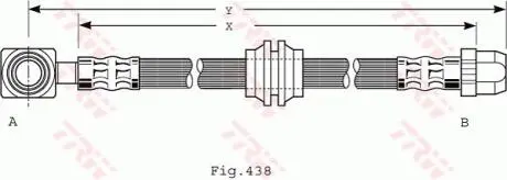Шланг тормозной TRW PHD485