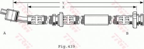 Шланг тормозной TRW PHD486 (фото 1)