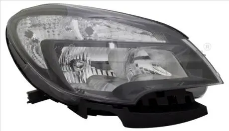 Фара Прав (H7/HB3/W21, електричн, з мотором, колір відбивача: чорн) OPEL MOKKA A 06.12-09.16 TYC 2016071152