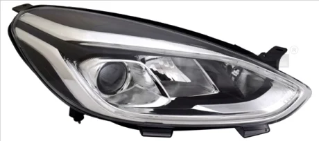 Фара Лів (H1/H7/LED, електричн, з мотором, без контролера LED) FORD FIESTA VII 05.17-11.21 TYC 2017852062