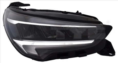Фара Прав (LED, електричн, з мотором, без контролера LED) OPEL CORSA F 05.19-06.23 TYC 2019141062