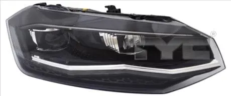 Фара Лів (LED, електричн, з мотором) VW POLO VI AW 09.17- TYC 2019212062