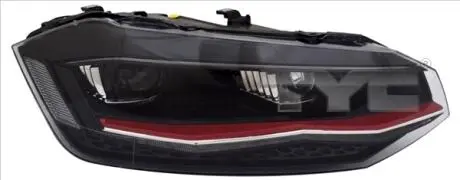 Фара Лів (LED, електричн, з мотором, (EN) only for version GTI) VW POLO VI AW 09.17- TYC 2019212162