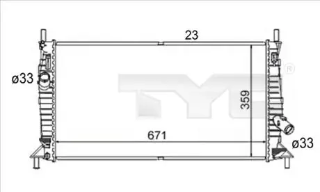 Теплообменник TYC 7100056R