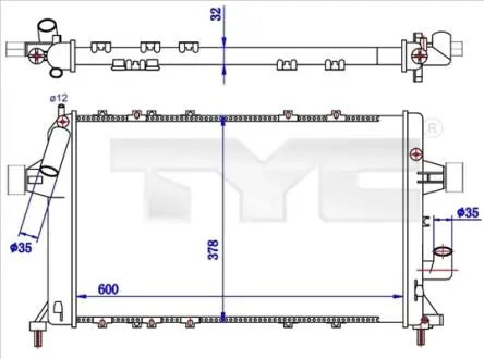 Теплообменник TYC 7250039R