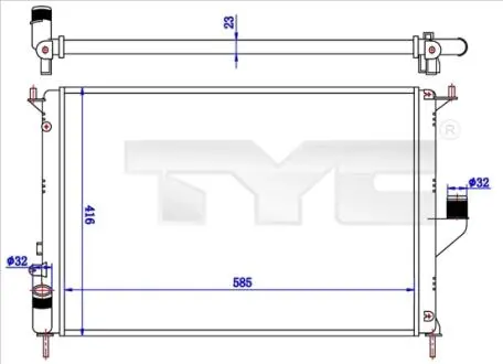 Теплообмінник TYC 7280057
