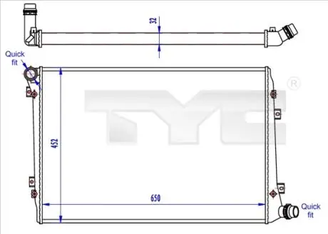 Теплообменник TYC 7370062R