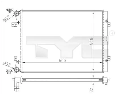 Автозапчасть TYC 7370067R