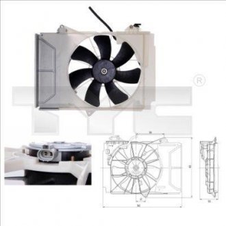 Вентилятор радиатора TYC 8360011 (фото 1)