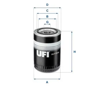 Масляный фильтр UFI 23.112.00
