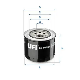 Масляный фильтр UFI 23.165.00